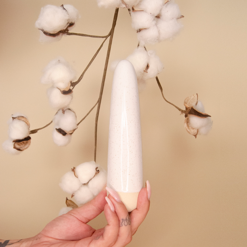 Ceramic Dotted Dildo