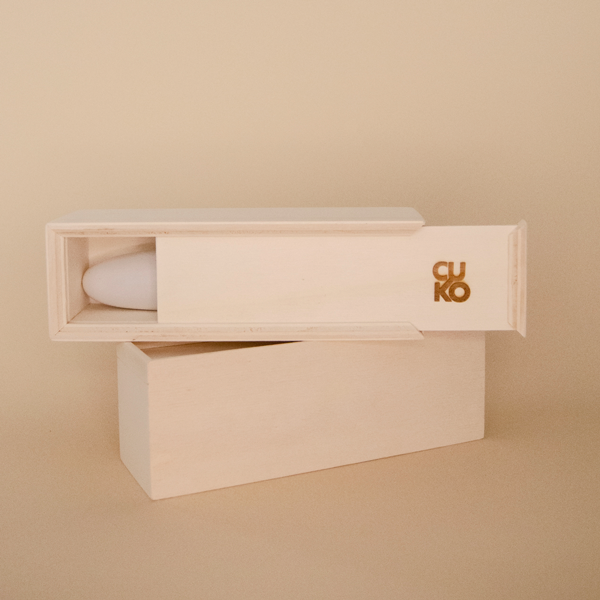 Wooden box for dildo